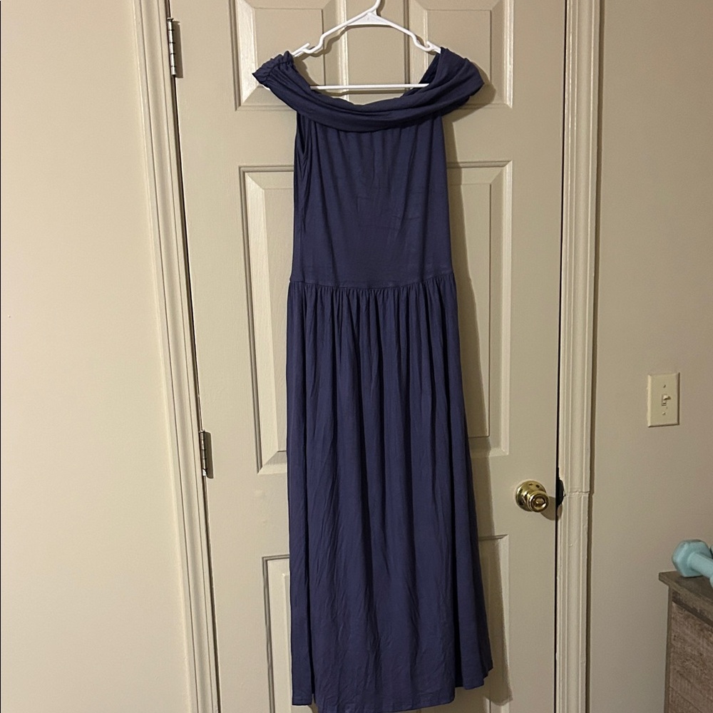Elegant Blue Maxi Dress